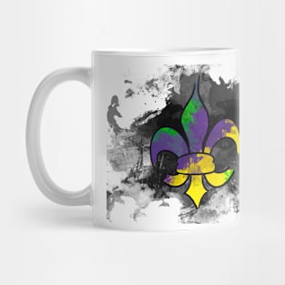 Mardi Grad Fleur De Lis Mug